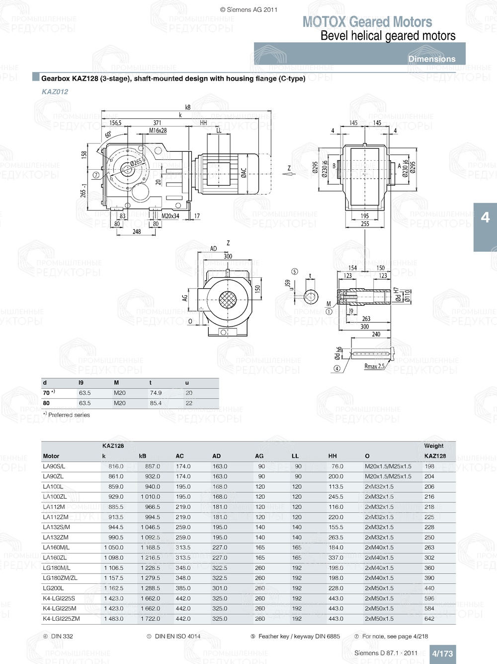 Мотор-редуктор Flender K128 Flender K128